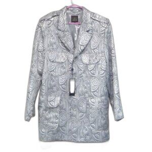 CARMEL ZHAO METALLIC TOP COAT LARGE